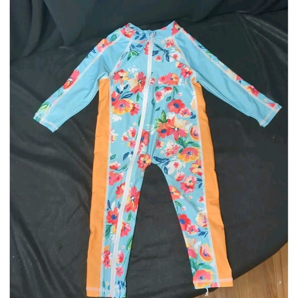 BesserBay Infant Girls Full Body Sun Protective Rash Guard One Piece Size 0-6 Mo